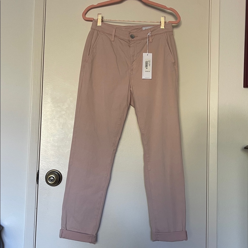 AG Adriano Goldschmied Women's Light Pink Chinos